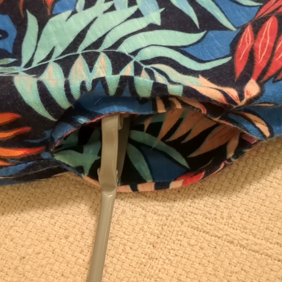 St. John's Bay Sleeveless Multicolor tropical Cotton dress - Picture 6 of 7